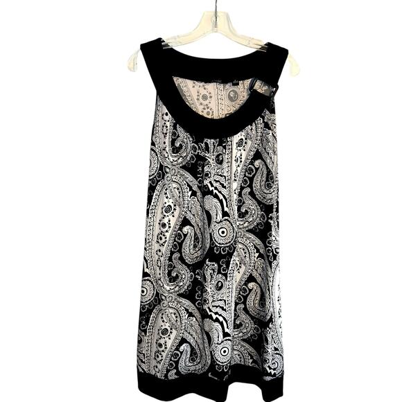 Essentials Medium Women's Sleeveless Black Maxi BOHO Sun Dress Miss Size 8 10 M - Picture 3 of 7